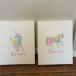 Wayfair canvas unicorn prints